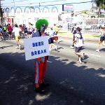 KNOWING THAT MANY RUNNERS OF THE L.A. MARATHON WOULD BE HIGH ON SUGAR AFTER CONSUMING SODAS AND FRUIT JUICE DURING THE RACE, SO THE EVER THOUGHTFUL SNEAKY KNEW THAT THE BEST WAY TO COUNTER BALANCE THIS WOULD BE TO OFFER RUNNERS BEVERAGES CONTAINING HOPS AND GRAINS, KNOWN FOR THERE CALMING EFFECT ON MOST INDIVIDUALS!
